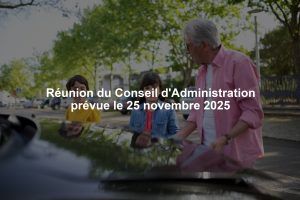 Réunion du Conseil d'Administration prévue le 25 novembre 2025