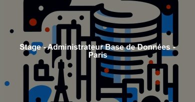 Stage - Administrateur Base de Données - Paris
