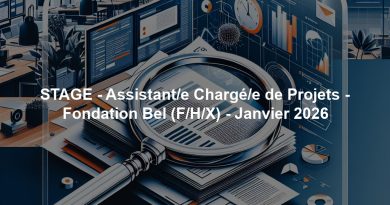 STAGE - Assistant/e Chargé/e de Projets - Fondation Bel (F/H/X) - Janvier 2026