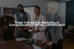 Stage Chargé.e de Marketing et Communication CAPITAL CROISSANCE