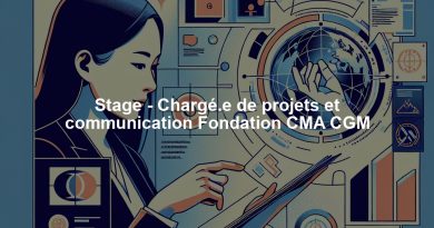 Stage - Chargé.e de projets et communication Fondation CMA CGM