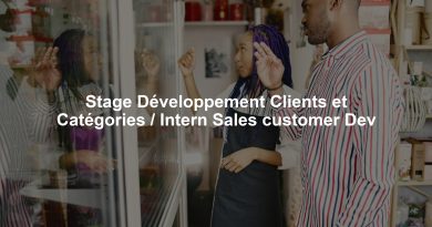 Stage Développement Clients et Catégories / Intern Sales customer Dev