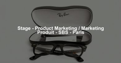 Stage - Product Marketing / Marketing Produit - SBS - Paris