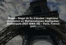 Stage – Stage de fin d’études / Ingénieur innovation en Mathématiques Appliquées, Statistiques [REF-BMA-39] – Paris, France (H/F)