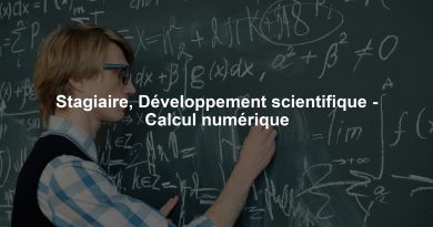 Stagiaire, Développement scientifique - Calcul numérique