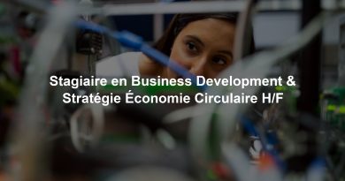 Stagiaire en Business Development & Stratégie Économie Circulaire H/F