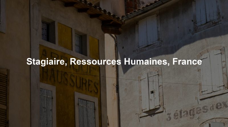 Stagiaire, Ressources Humaines, France