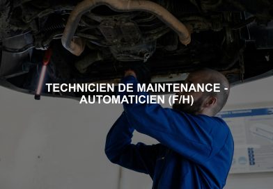 TECHNICIEN DE MAINTENANCE – AUTOMATICIEN (F/H) TECHNICIEN DE MAINTENANCE - AUTOMATICIEN (F/H)