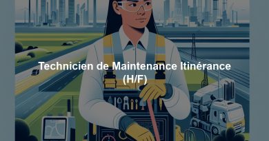Technicien de Maintenance Itinérance (H/F)