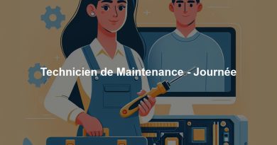 Technicien de Maintenance - Journée