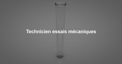 Technicien essais mécaniques
