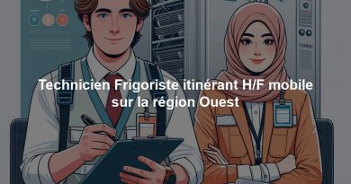 Technicien Frigoriste itinérant H/F mobile sur la région Ouest