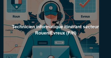 Technicien informatique itinérant secteur Rouen/Évreux (F/H)