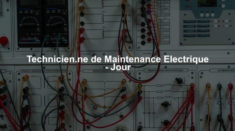 Technicien.ne de Maintenance Electrique - Jour