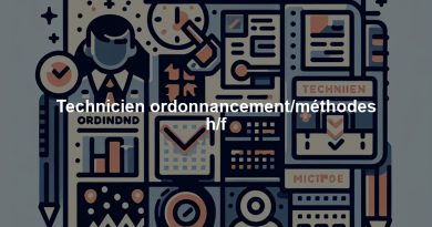 Technicien ordonnancement/méthodes h/f