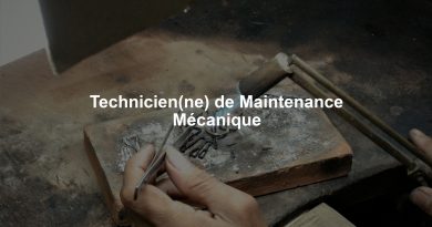 Technicien(ne) de Maintenance Mécanique