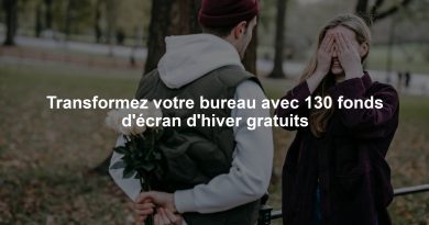 Transformez votre bureau avec 130 fonds d'écran d'hiver gratuits