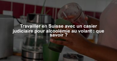 Travailler en Suisse avec un casier judiciaire pour alcoolémie au volant : que savoir ?
