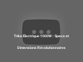 Trike Électrique 1500W : Specs et Dimensions Révolutionnaires