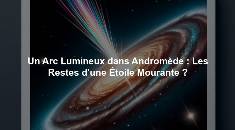 Un Arc Lumineux dans Andromède : Les Restes d'une Étoile Mourante ?