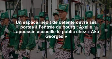 Un espace inédit de détente ouvre ses portes à l’entrée du bourg : Axelle Lapoussin accueille le public chez « Aka Georges »