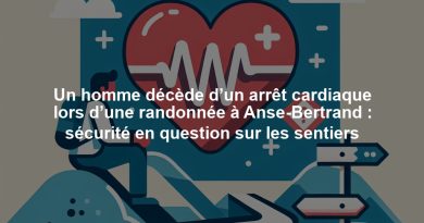 Un homme décède d’un arrêt cardiaque lors d’une randonnée à Anse-Bertrand : sécurité en question sur les sentiers