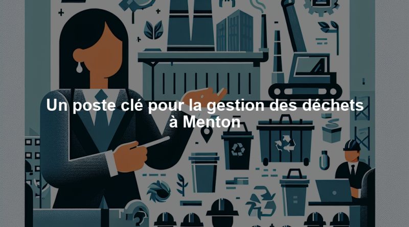 Un poste clé pour la gestion des déchets à Menton