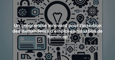 Un programme innovant pour l'insertion des demandeurs d'emploi en situation de handicap