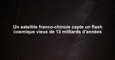 Un satellite franco-chinois capte un flash cosmique vieux de 13 milliards d'années