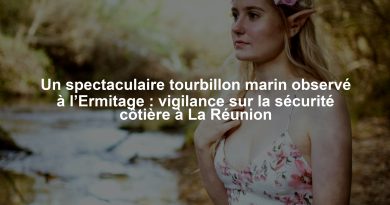 Un spectaculaire tourbillon marin observé à l’Ermitage : vigilance sur la sécurité côtière à La Réunion