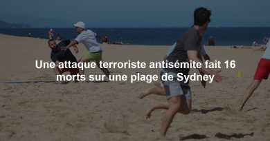 Une attaque terroriste antisémite fait 16 morts sur une plage de Sydney