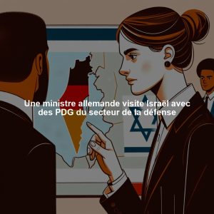 Une ministre allemande visite Israël avec des PDG du secteur de la défense