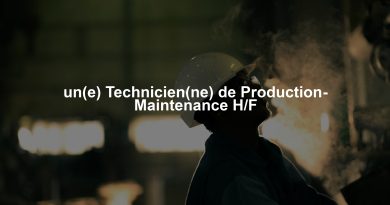 un(e) Technicien(ne) de Production- Maintenance H/F