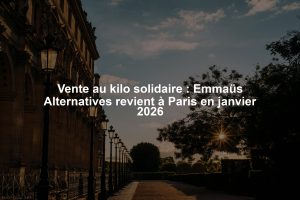 Vente au kilo solidaire : Emmaüs Alternatives revient à Paris en janvier 2026