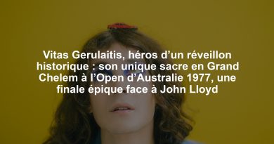 Vitas Gerulaitis, héros d’un réveillon historique : son unique sacre en Grand Chelem à l’Open d’Australie 1977, une finale épique face à John Lloyd