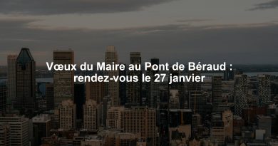 Vœux du Maire au Pont de Béraud : rendez-vous le 27 janvier