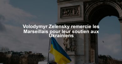 Volodymyr Zelensky remercie les Marseillais pour leur soutien aux Ukrainiens