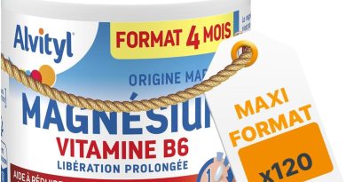 Alvityl Magnésium 300mg Origine Marin + Vitamine B6 – Libération Prolongée – Diffusion lente et progressive – Stress, Fatigue, Irritabilité – Fabriqué en France – Comprimés 120 Jours – Le détail qui change tout au quotidien