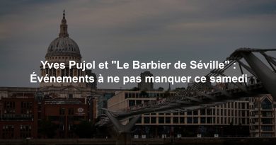 Yves Pujol et "Le Barbier de Séville" : Événements à ne pas manquer ce samedi