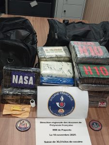 ​30,9 kg de cocaïne saisis au port de Papeete