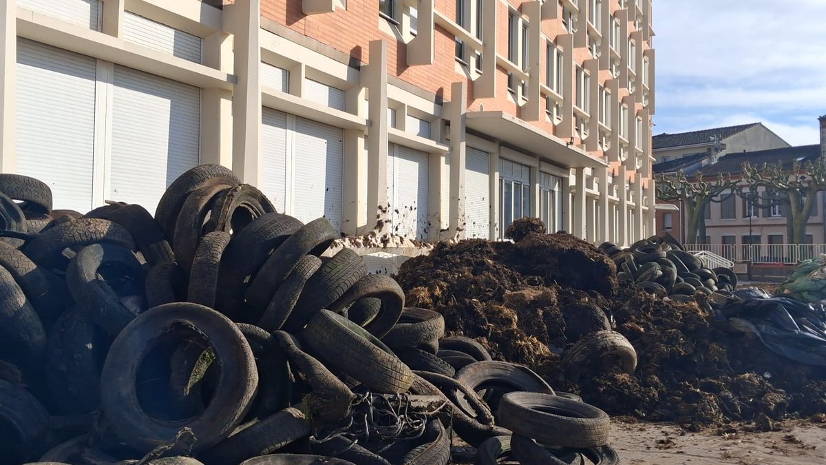 Colère des agriculteurs : les traces des récentes mobilisations encore visibles à Albi