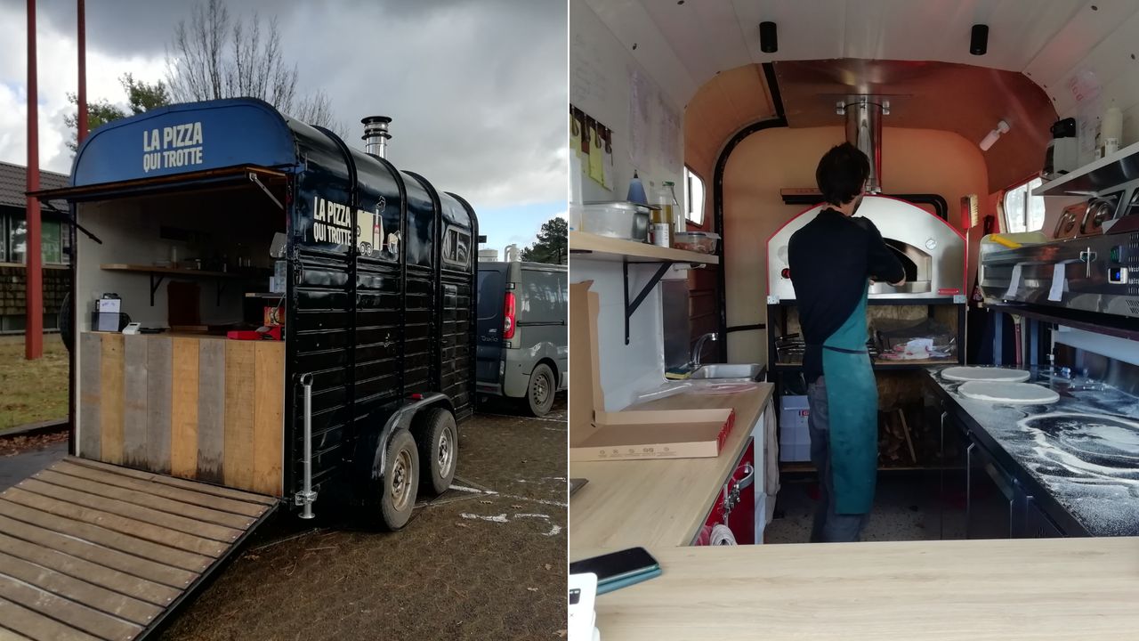 Le foodtruck ds landes'La Pizza qui Trotte'.