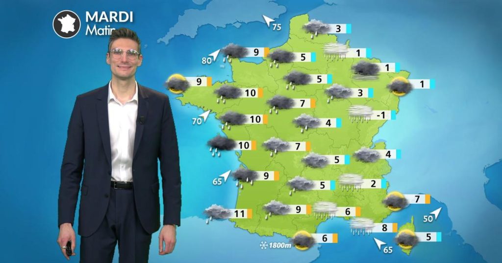 Météo du 27 janvier : dégradation dans le sud-est et chutes de neige sur les Alpes