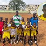 Paul et son équipe du FC Macafa, de la ville d'Adjamé en Côte d'Ivoire.