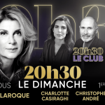 20h30 le dimanche : Michèle Laroque, Charlotte Casiraghi, Christophe André et Alessandra Sublet