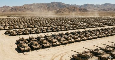 26 000 chars d'assaut abandonnés dans le désert californien