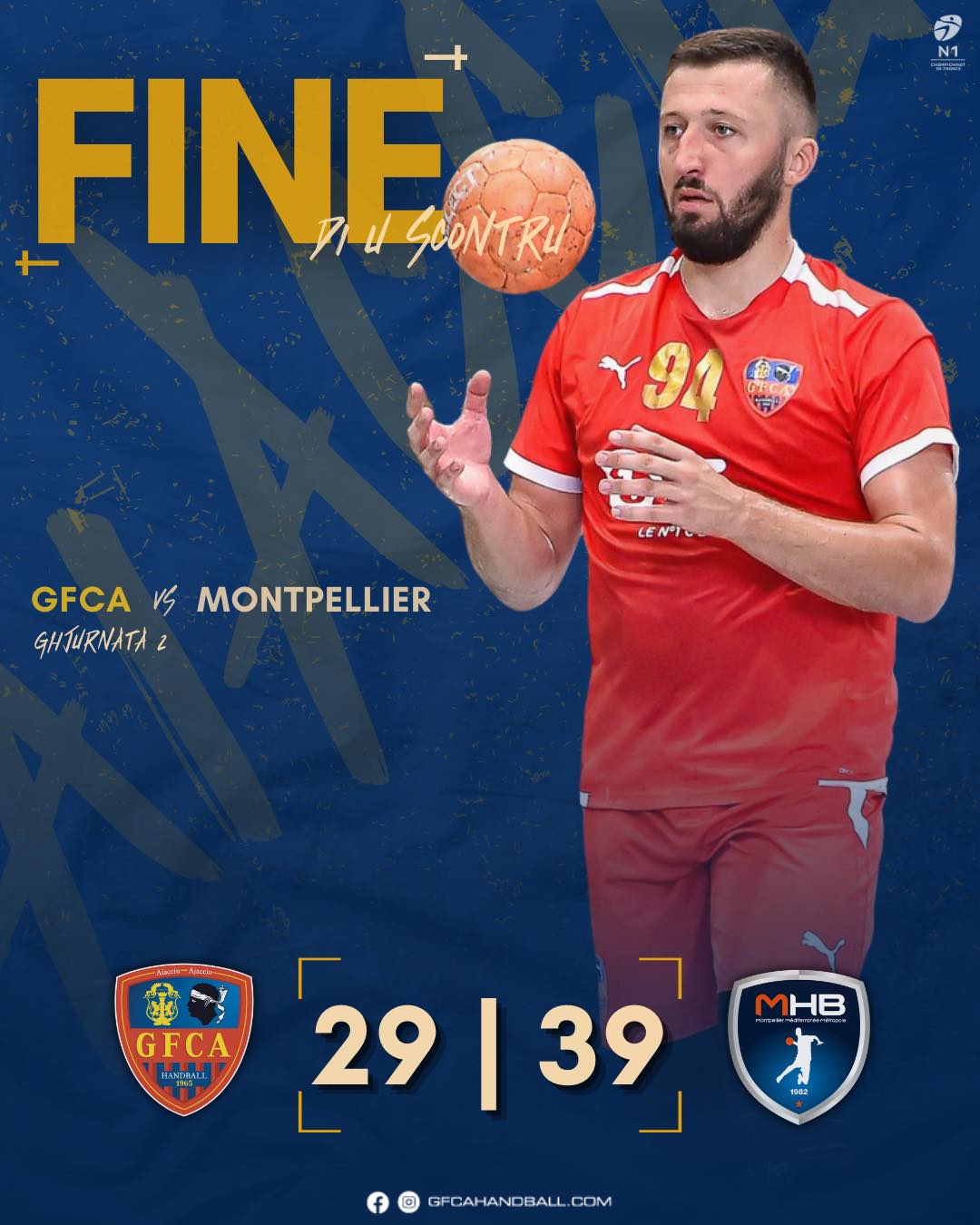 Le GFCA lourdement battu en N1 à Pise | Corse Sport