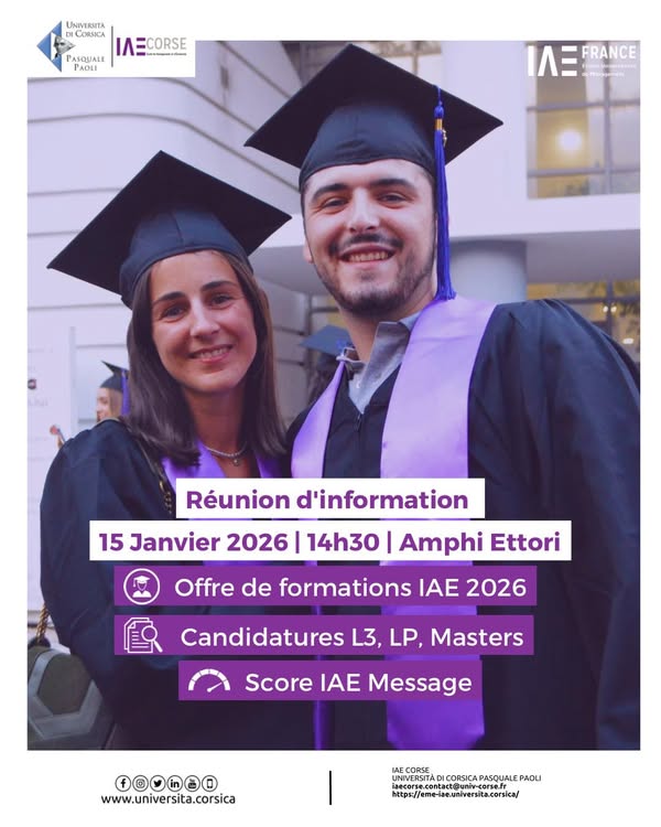 L’IAE Corse lance de nouveaux programmes pour renforcer la formation en management insulaire