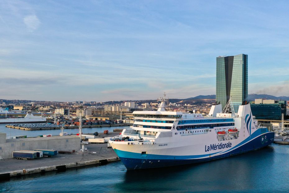 Grève des marins CGT de La Méridionale contre la