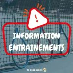 INFORMATION ENTRAINEMENTS 🎾